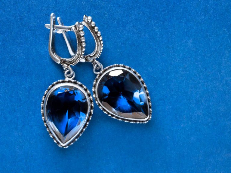 Sapphire Glow Earrings