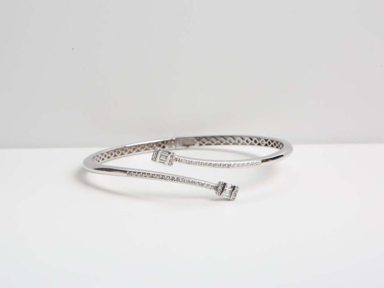 Textured Silver Cuff Bracelet
