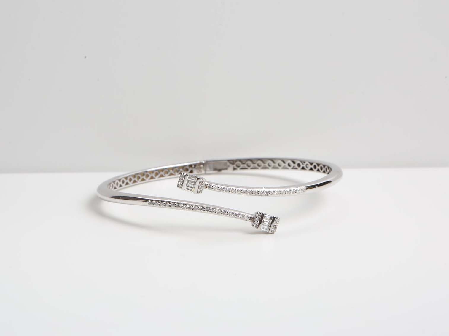 Textured Silver Cuff Bracelet